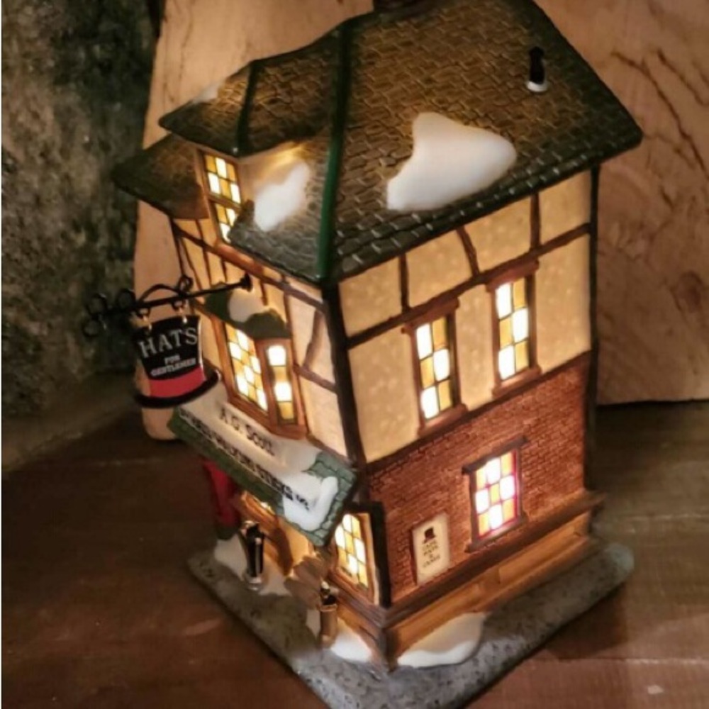 Department 56 Dickens Village “A G Scott Hats & Walking Sticks”
